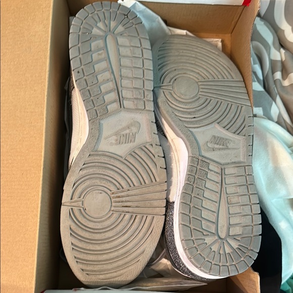 Nike Silver Gray and Black Dunk Sneakers - Picture 2 of 4
